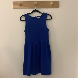 J.Crew royal blue fit and flare dress
